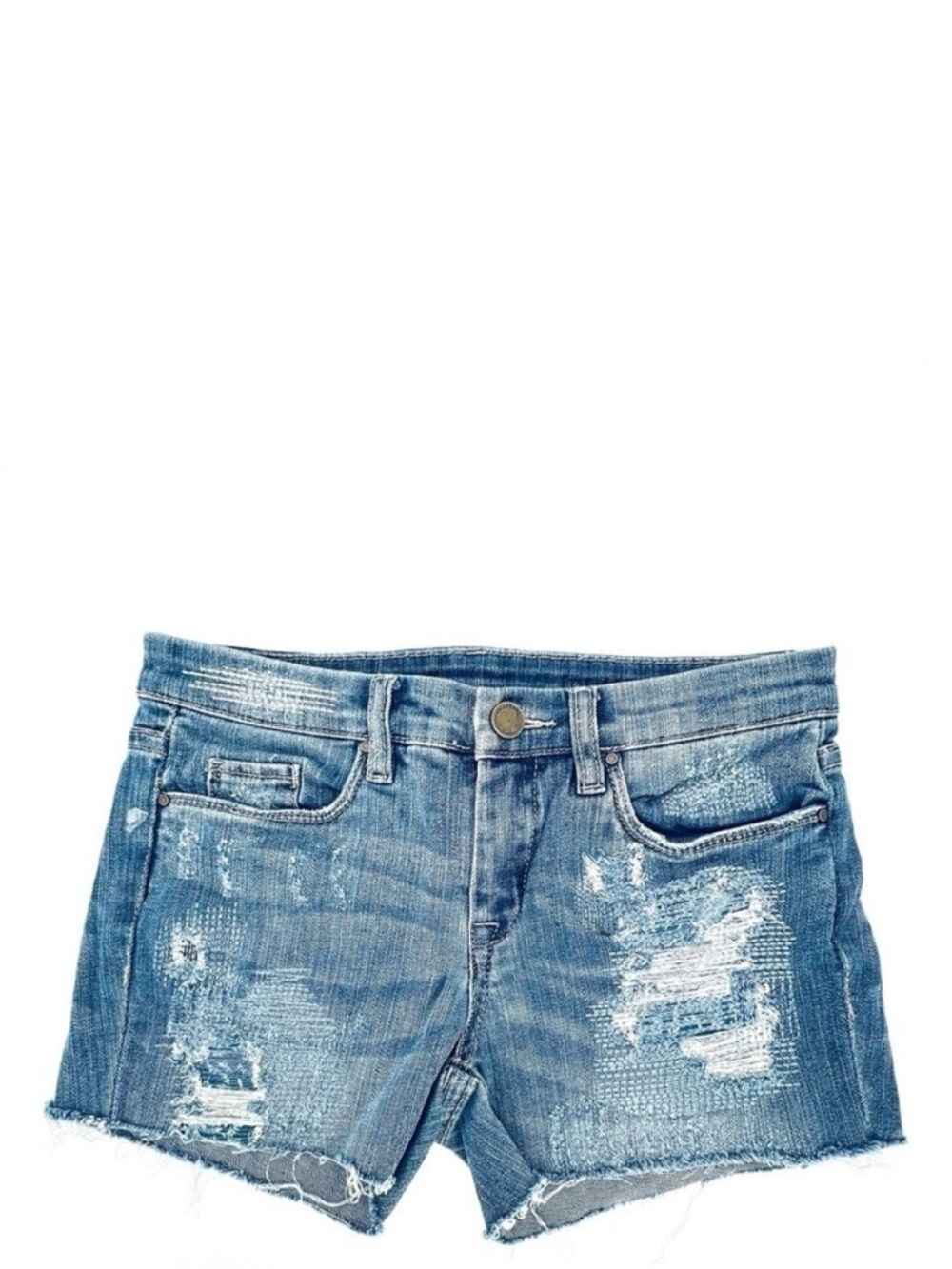 NEW Blank NYC Jean Shorts “Bits And Pieces” Denim Size 26 = 4 nyc cutoff New
